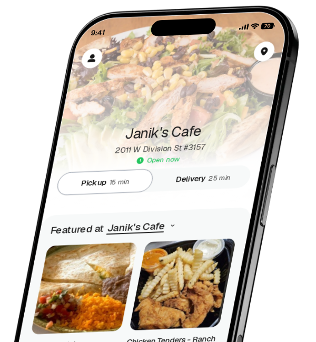 Janik's Cafe app preview