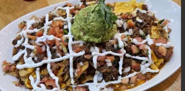 Chili Cheezy Nacho Beef Platter.